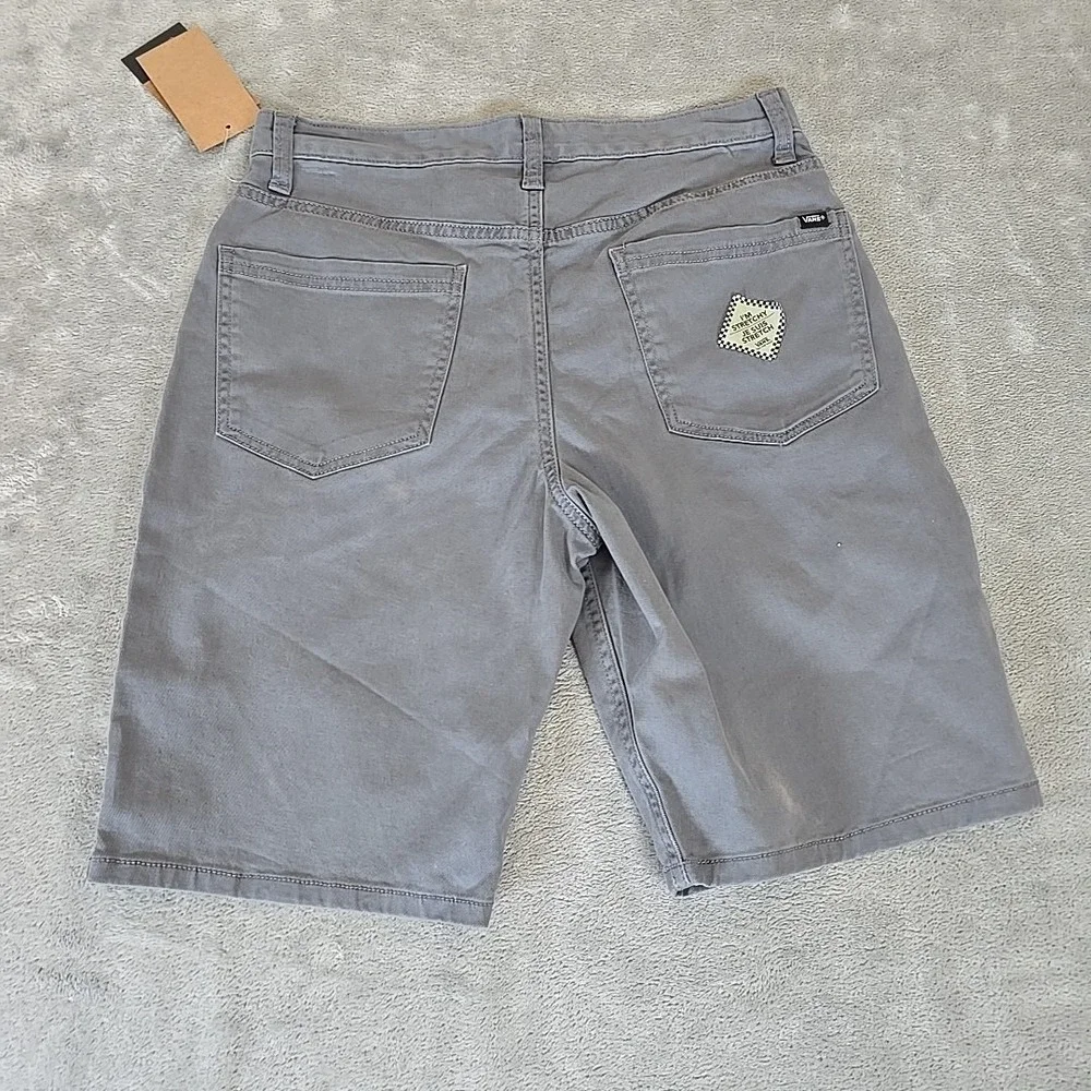 Vans Cooper Shorts Mens 28 Gray Stretch Skate Streetwear Grunge Casual Normcore‎